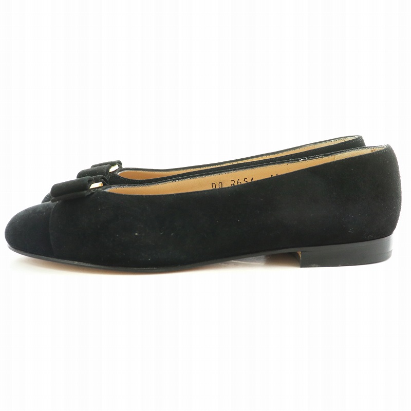 Salvatore Ferragamo パンプス 4(21.5cm位) 黒 なまなましい 【古着 