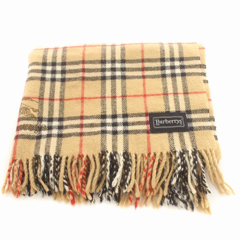 バーバリーズ Burberrys マフラー フリンジ ノバチェック ロゴ