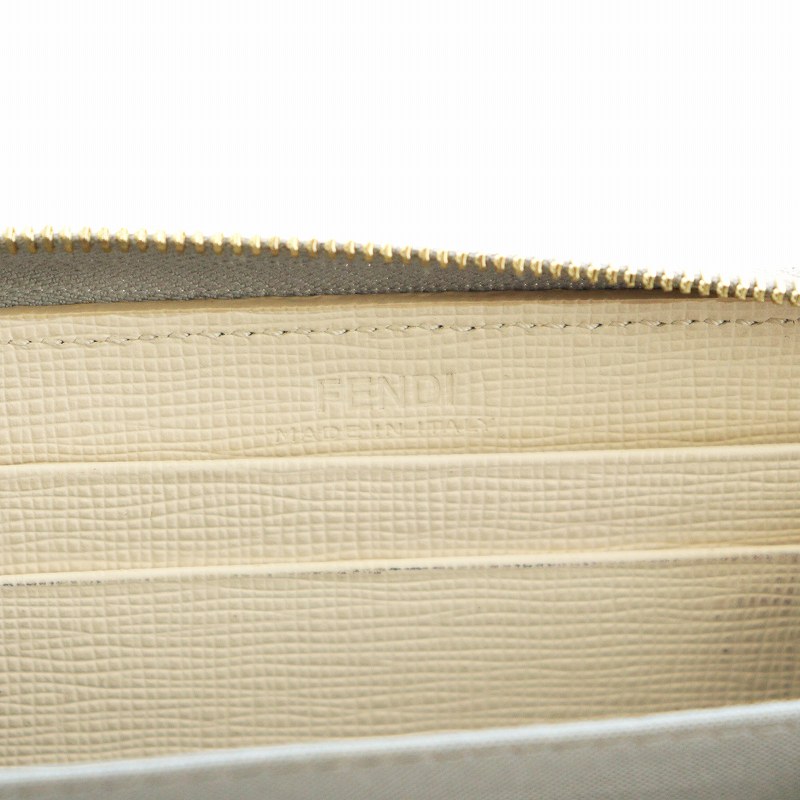【未使用級】FENDI フェンディ　コインケース　バグズアイ　ベージュ　レザー フェンディ FENDI モンスターバグズアイ コインケース 小銭入れ