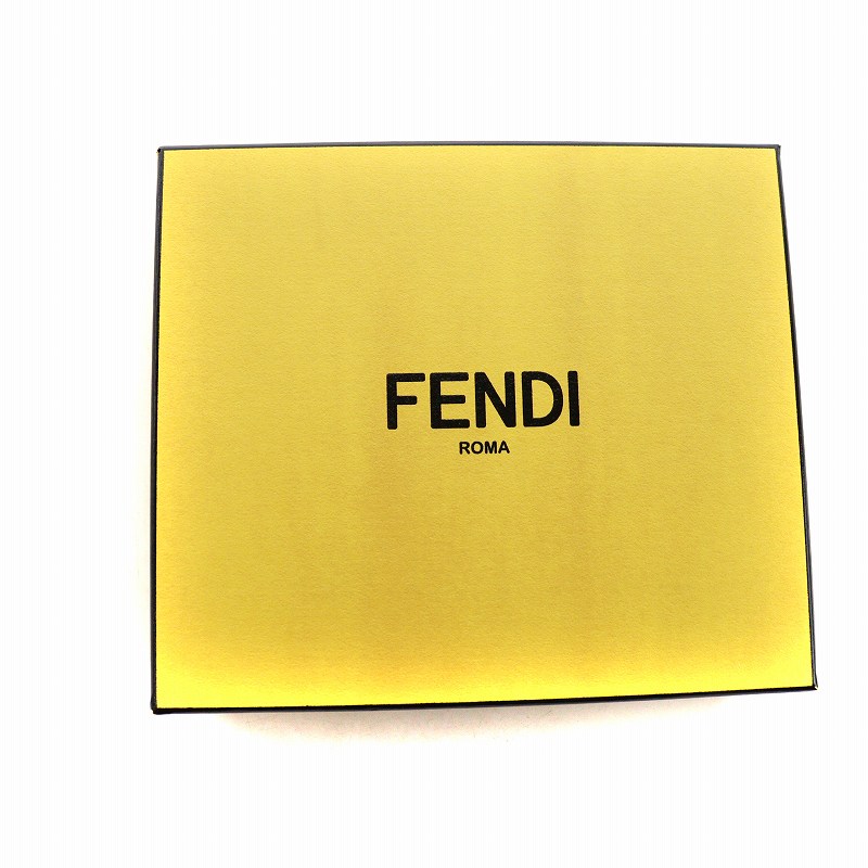 【未使用級】FENDI フェンディ　コインケース　バグズアイ　ベージュ　レザー フェンディ FENDI モンスターバグズアイ コインケース 小銭入れ