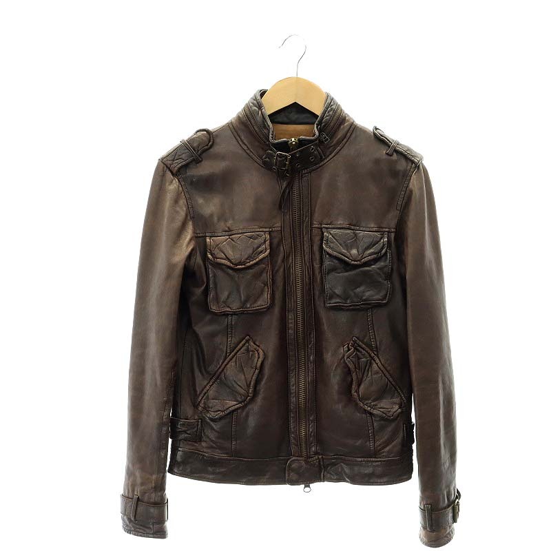 ジョンブル JOHNBULL ライダースジャケット 革ジャン シングル レザー 