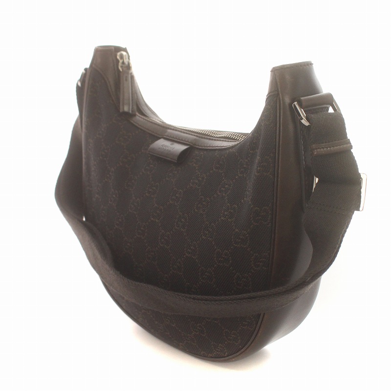 グッチ GUCCI ショルダーバッグ ハーフムーン GG柄 総柄 グッチ GUCCI ショルダーバッグ ハーフムーン GG柄 総柄