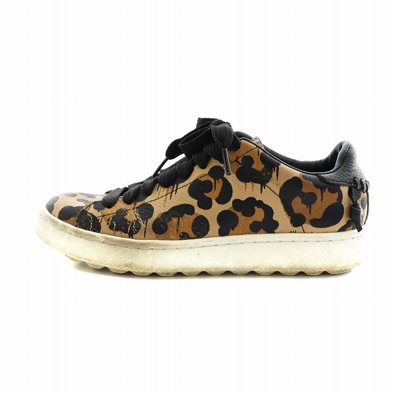 コーチ COACH ローカットスニーカー シューズ 靴 ヒョウ柄