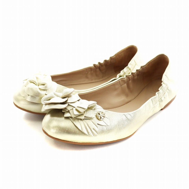 トリーバーチ TORY BURCH バレエシューズ パンプス フラット フラワー 