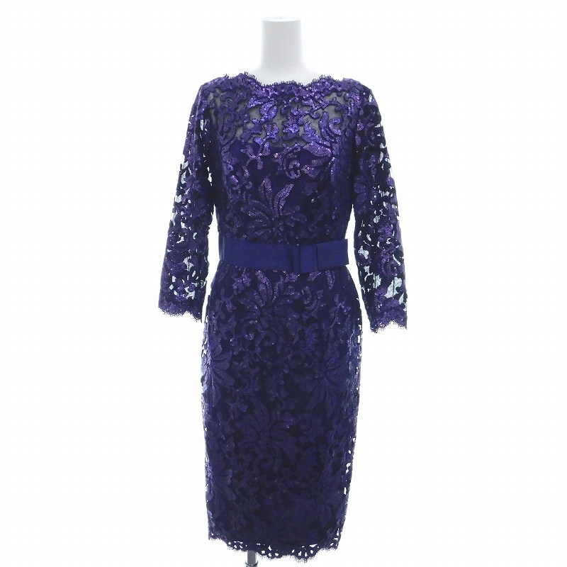 タダシショージ TADASHI SHOJI ワンピース ロング ミモレ丈 七分袖 