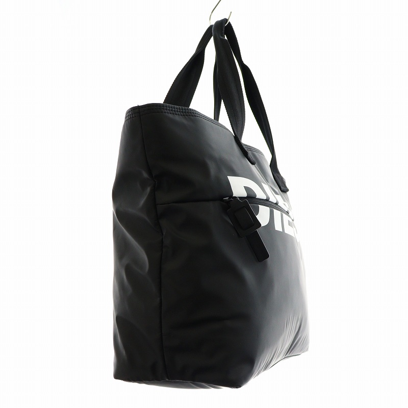DIESEL ディーゼル トートバッグ ビッグロゴ 高品質ナイロン ディーゼル DIESEL トートバッグ ハンド ビッグロゴ ジッパー