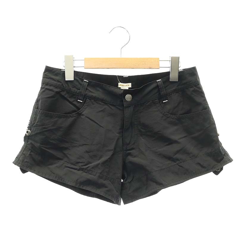 黒 ショートパンツ ジッパーポケット付き 【公式通販】