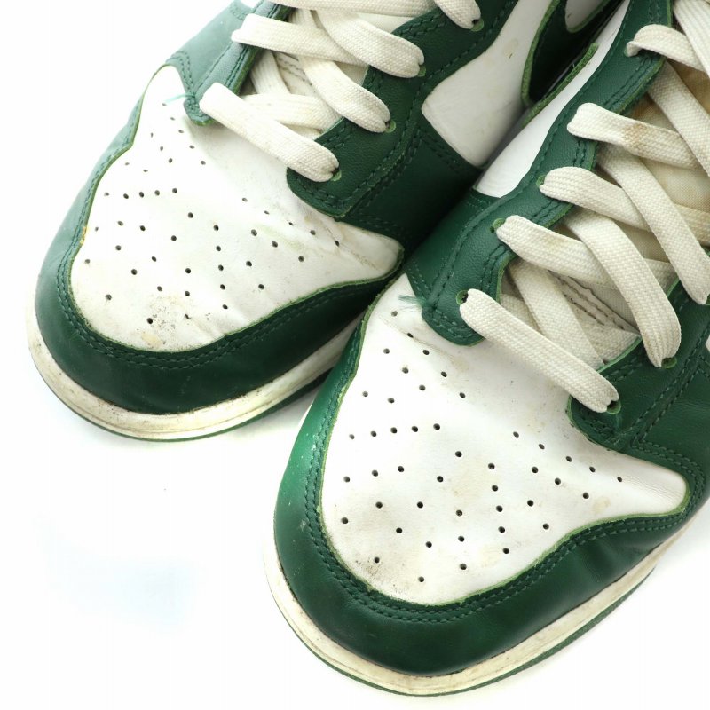 Nike ダンク スニーカー 緑/白 NIKEナイキDUNK LOWダンクロー白緑セルティック26.5ラッキー