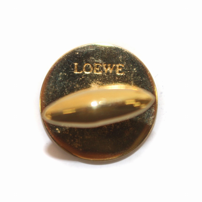 ロエベ　美品　ゴールドとグレーのカフリンクス e47708f.jpg