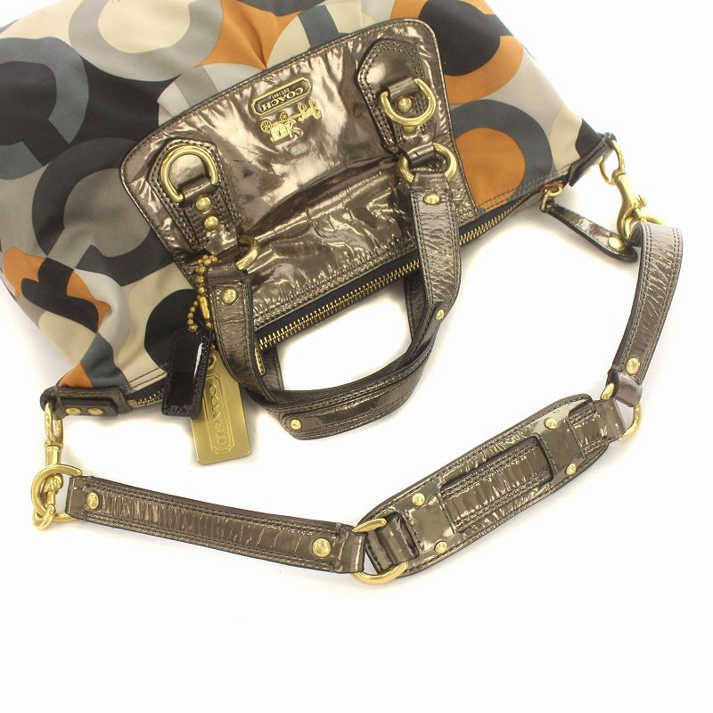 コーチ　ハンドバッグ　ロゴチャーム コーチ COACH 2WAY ハンドバッグ ショルダーバッグ シグネチャー