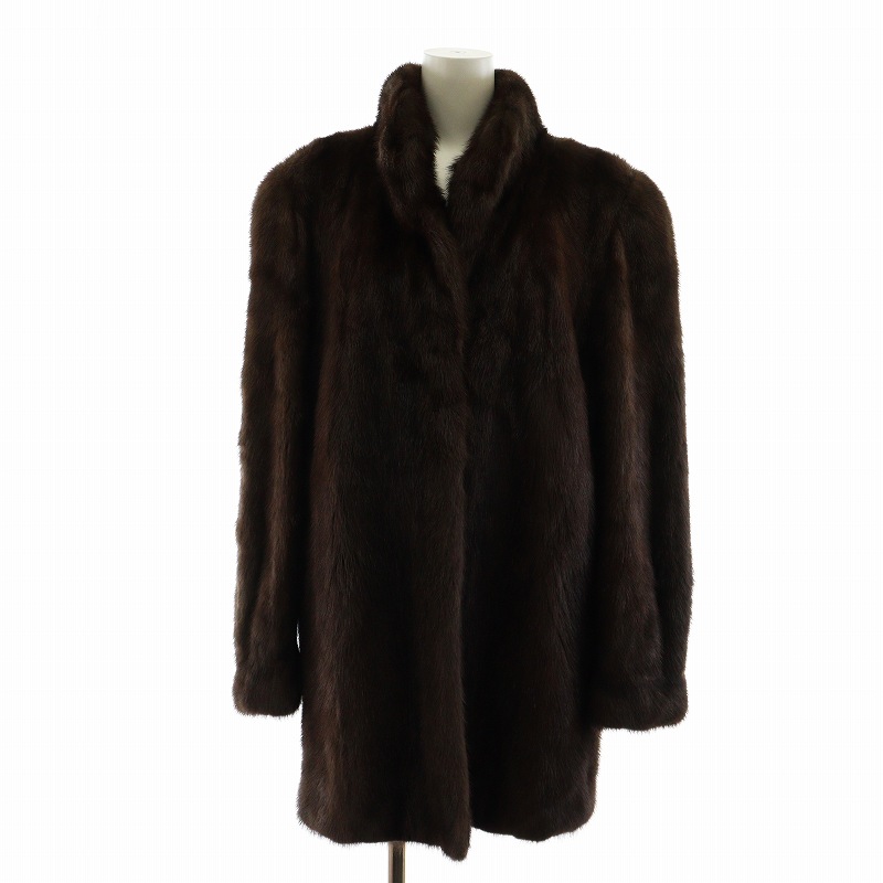 エムジーセーブル ファー MG Sable Fur 毛皮コート ミドル 長袖 ミンク 