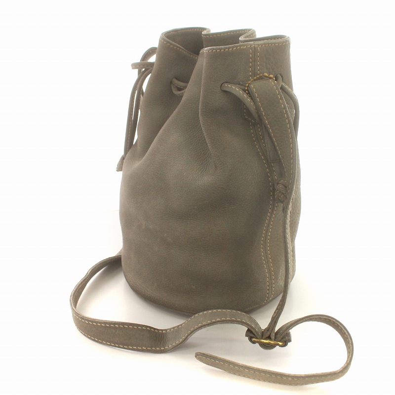 コーチ COACH ヴィンテージ ショルダーバッグ 巾着 バケツ型 レザー