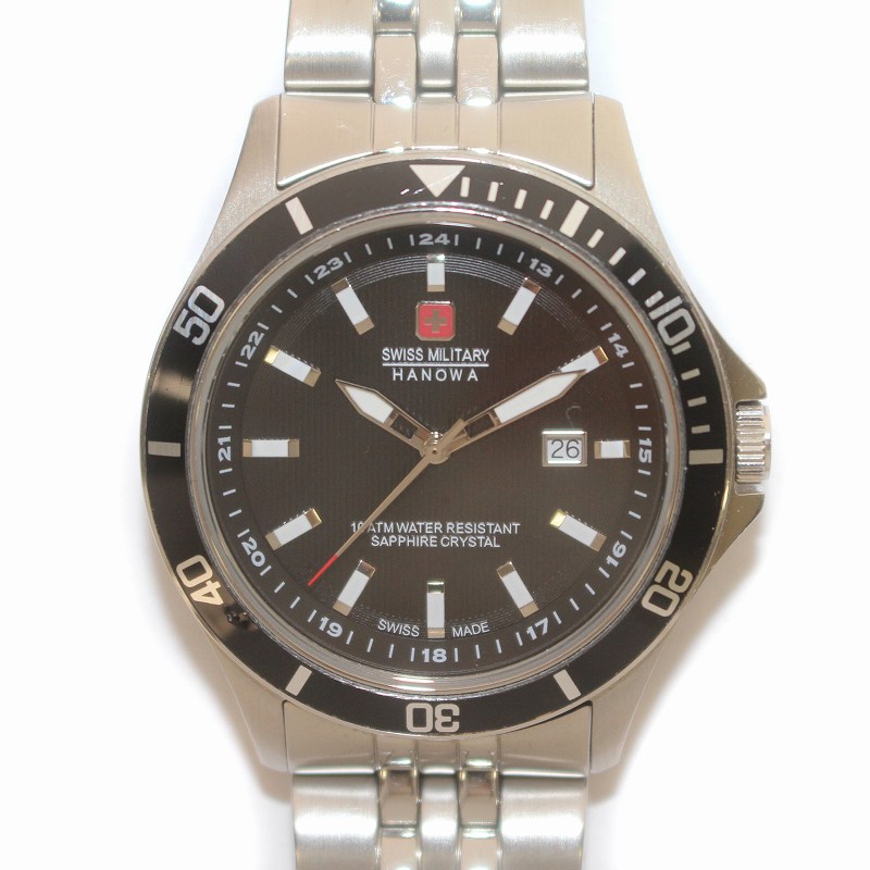 スイスミリタリー ホワイト ARROW ML-399クォーツ中古 