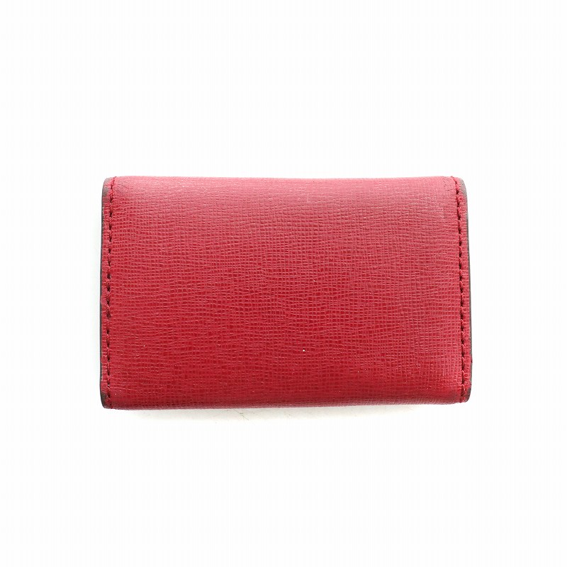 コーチ COACH キーケース レザー ロゴ 6連 赤 レッド □GY18 /MQ