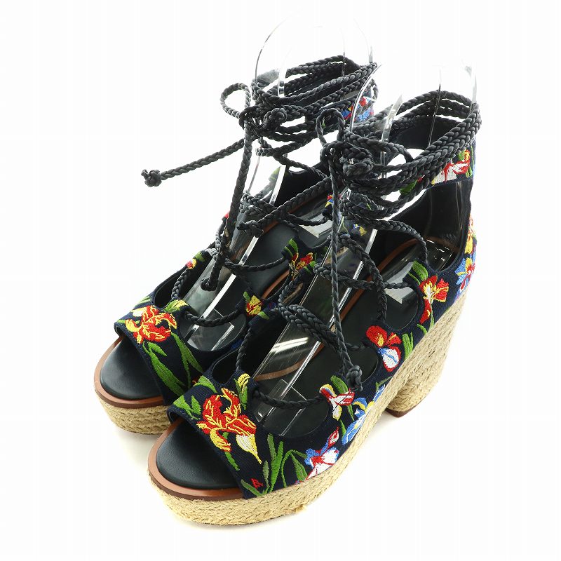 Tory Burch エスパドリーユ サンダル ウェッジ 新品 TORY BURCH トリーバーチ サンダル Espadrilles Wedge Sandals