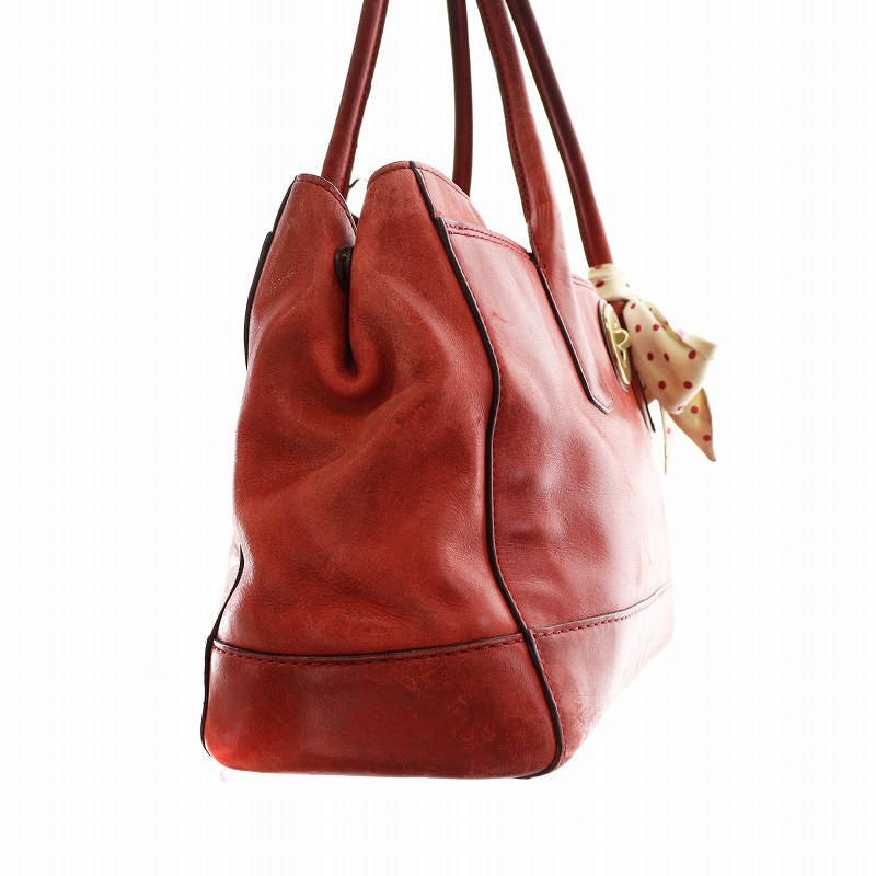 コーチ COACH トートバッグ ハンド リボン レザー スカーフ付き