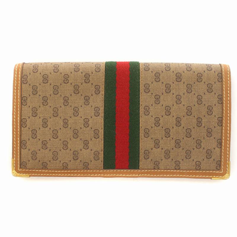 グッチ GUCCI 長財布 札入れ 二つ折り ウォレット シェリーライン 