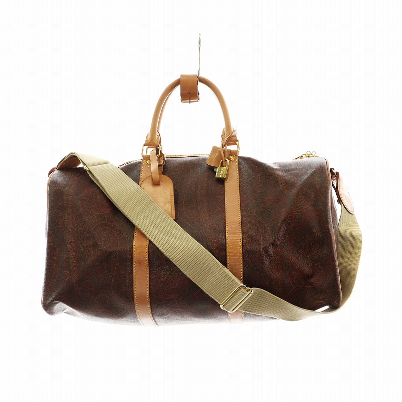 エトロ ETRO ボストンバッグ ショルダー 2WAY ペイズリー柄 総柄 