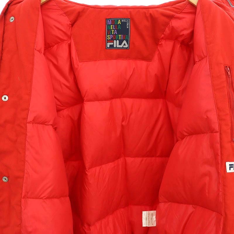 フィラ FILA ヴィンテージ ダウン ジャケット 刺繍 アウター