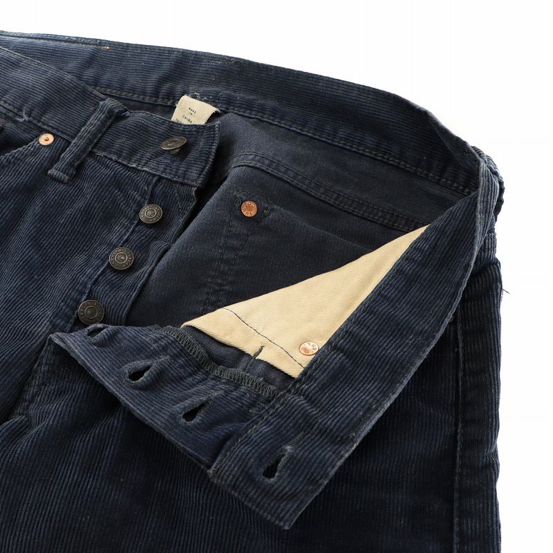 ダブルアールエル RRL コーデュロイ パンツ ボタンフライ テーパード