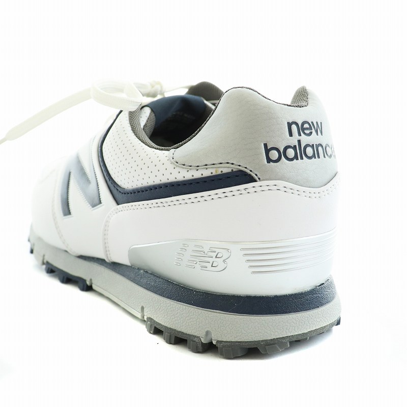 【未使用】New Balance 574 ゴルフシューズ 色：ホワイト/ネイビー 未使用品 ニューバランス NEW BALANCE 574 ゴルフシューズ