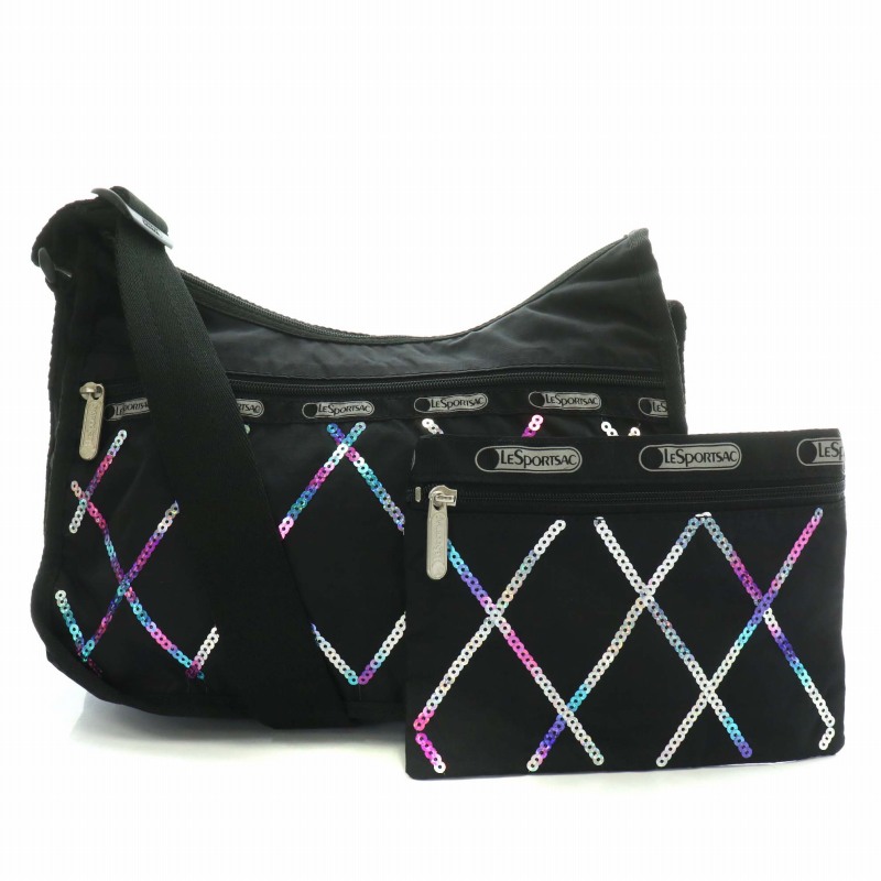 レスポートサック　スパンコール黒ショルダーバッグ レスポートサック スパンコール 黒 ブラック ゴールド