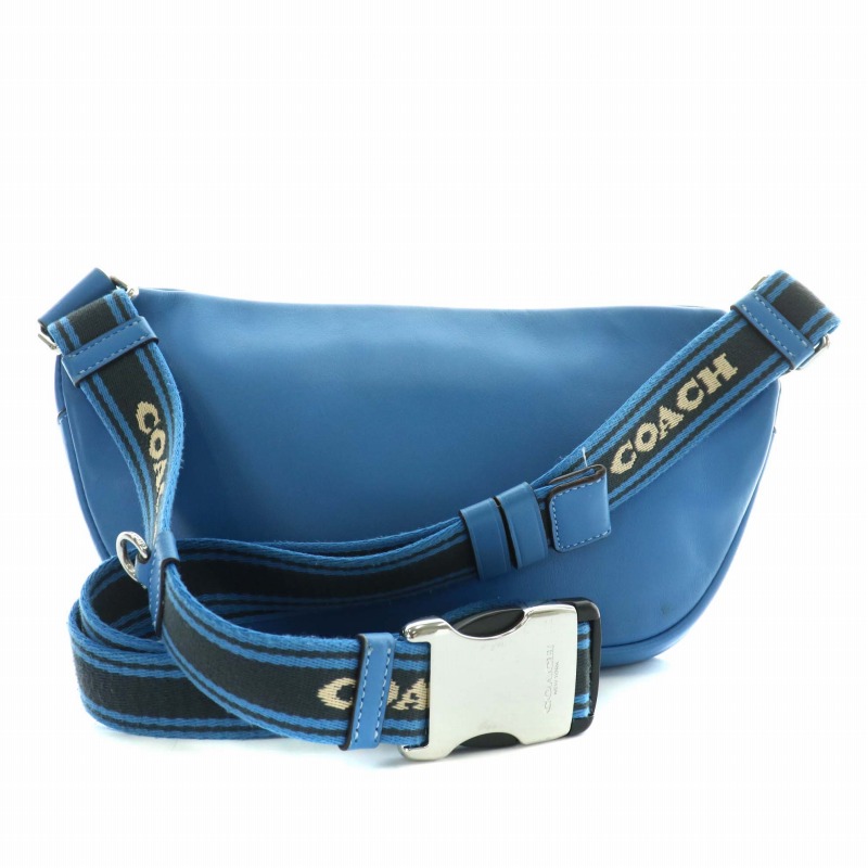 コーチ ウエストポーチ PVC レザー とと コーチPVCレザーウエスト