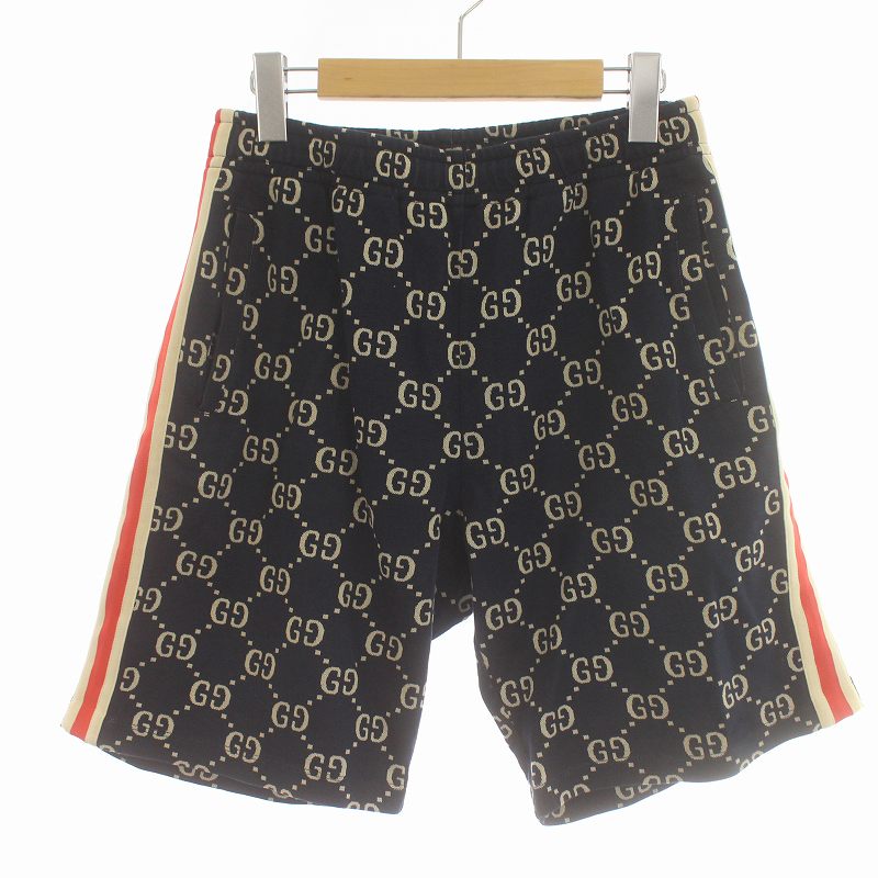 トゥジュー リネンジャケット ハーフパンツ チェック 総柄 定価10万 グッチ GUCCI GG ジャガード ショートパンツ ハーフパンツ