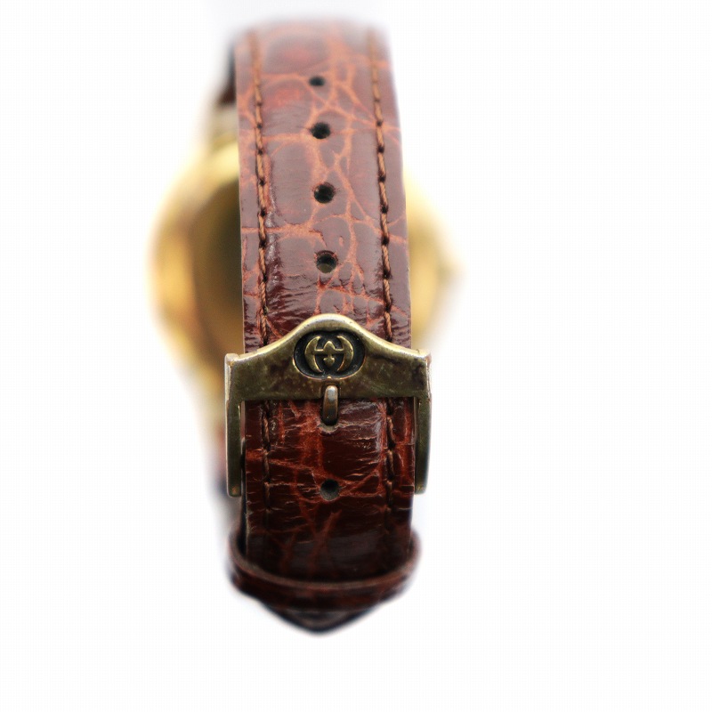 グッチ GUCCI ジャンク品 腕時計 ウォッチ クォーツ ローマン ラウンド
