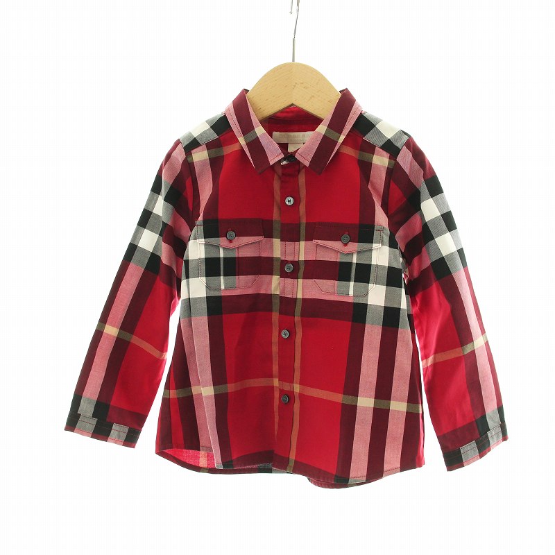 バーバリー チルドレン BURBERRY CHILDREN ステンカラーシャツ 長袖 