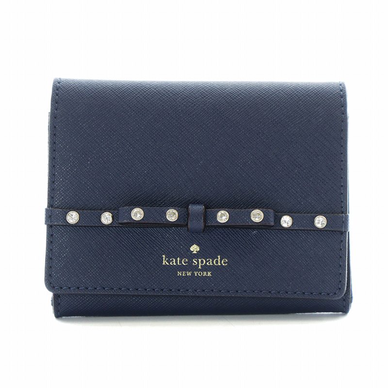 kate spade 名刺入れ ネイビー