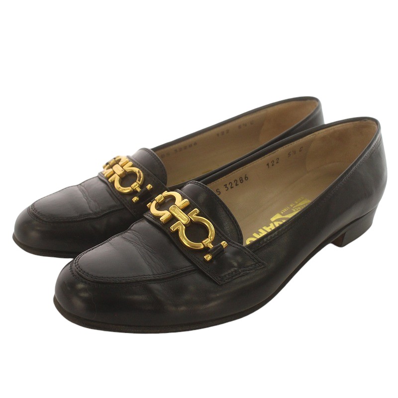 Salvatore Ferragamo サルヴァトーレフェラガモ ガンチーニ ラウンド  