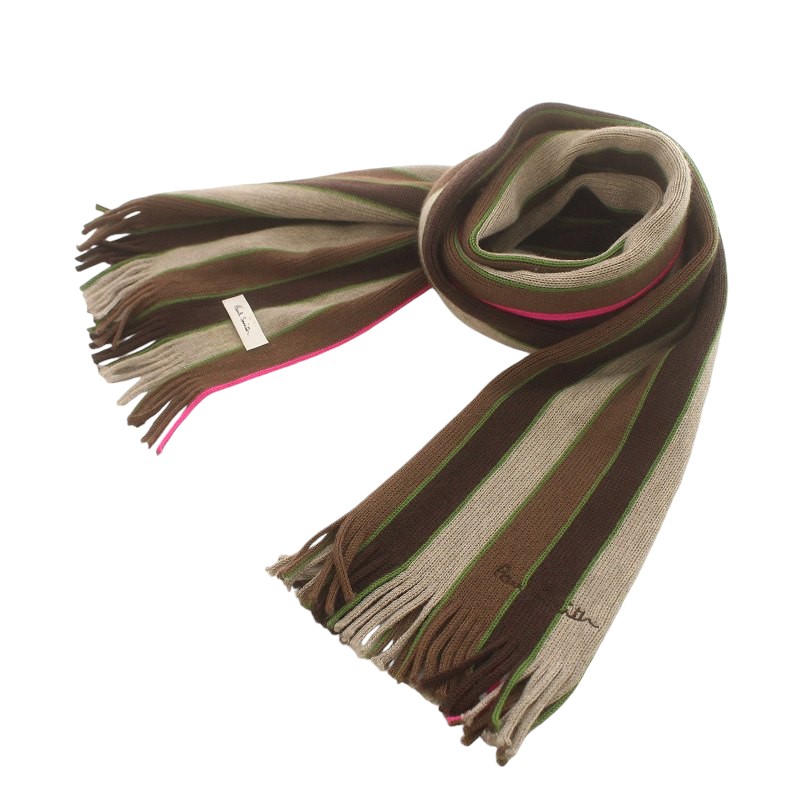 ポール・スミス　マフラー　マルチストライプ　Paul Smith ポールスミス マフラー マルチストライプ マルチカラー メンズ