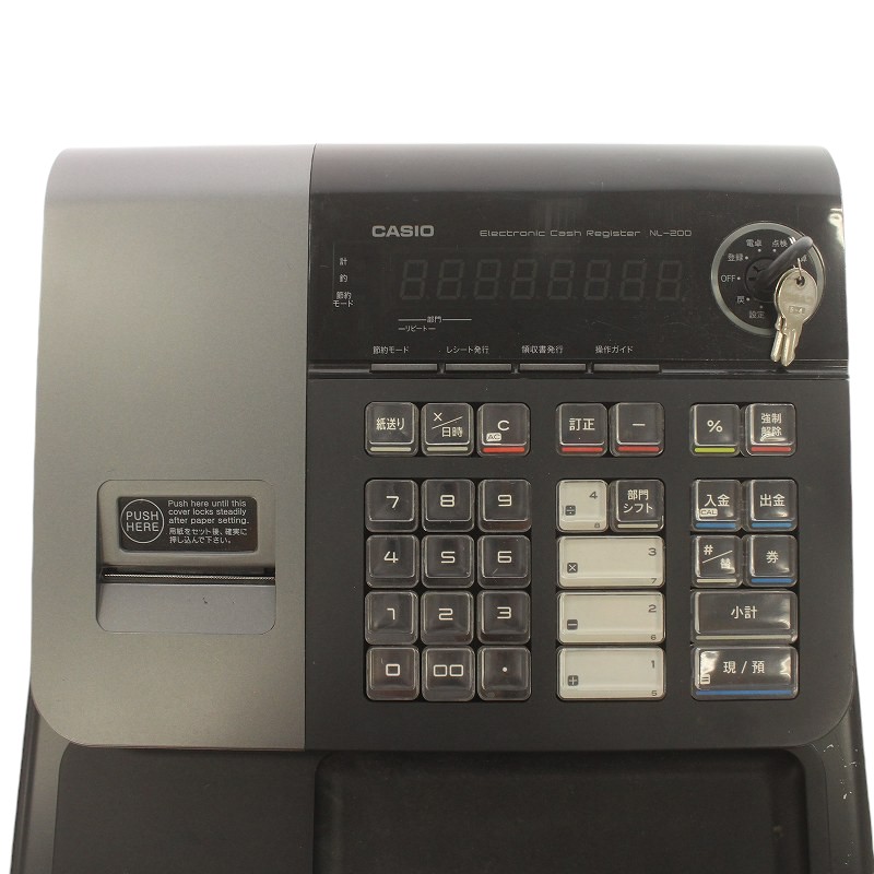 カシオ CASIO 電子レジスター NL-200 小型ドロアタイプ 黒 ブラック