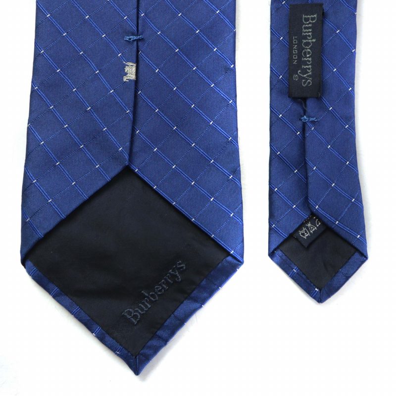 バーバリーズ Burberrys ネクタイ 絹 シルク ワイドタイ チェック柄 総