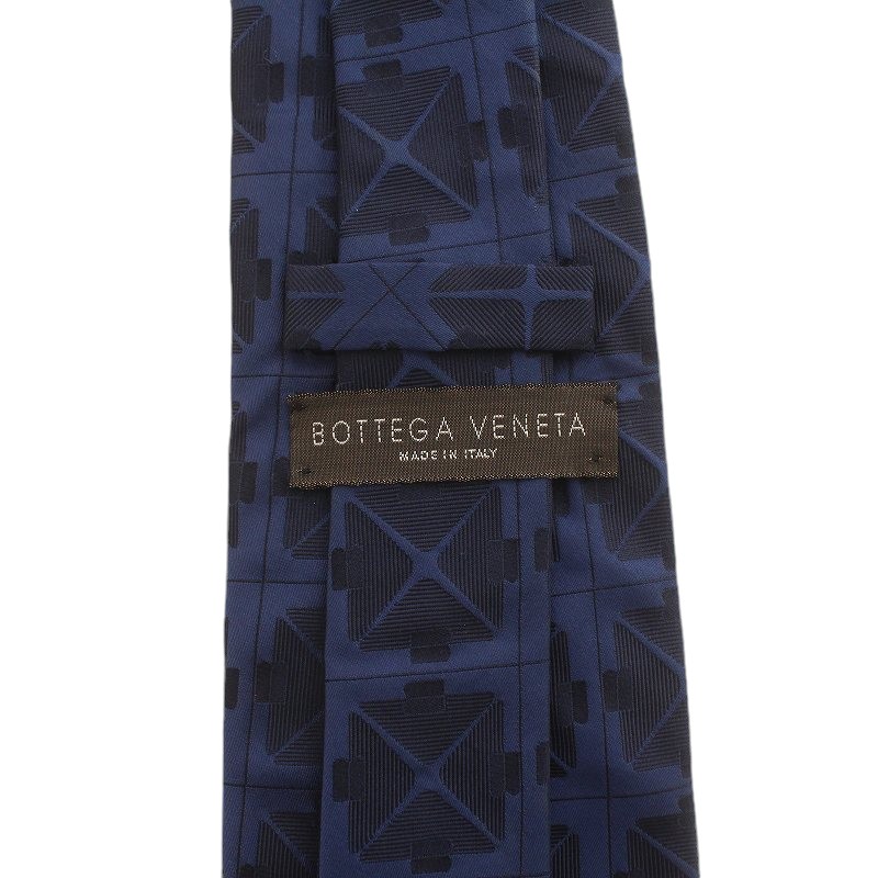 ボッテガヴェネタ BOTTEGA VENETA ネクタイ ワイドタイ 総柄 絹 シルク