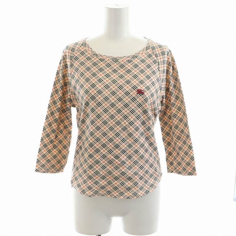 BURBERRYBLUE LABEL七分袖ジャケット 希少✨【バーバリーブルーレーベル】半袖デニムジャケット