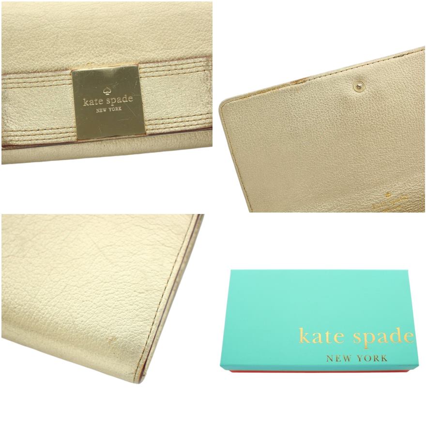 ケイトスペード KATE SPADE 二つ折り 長財布 ウォレット レザー