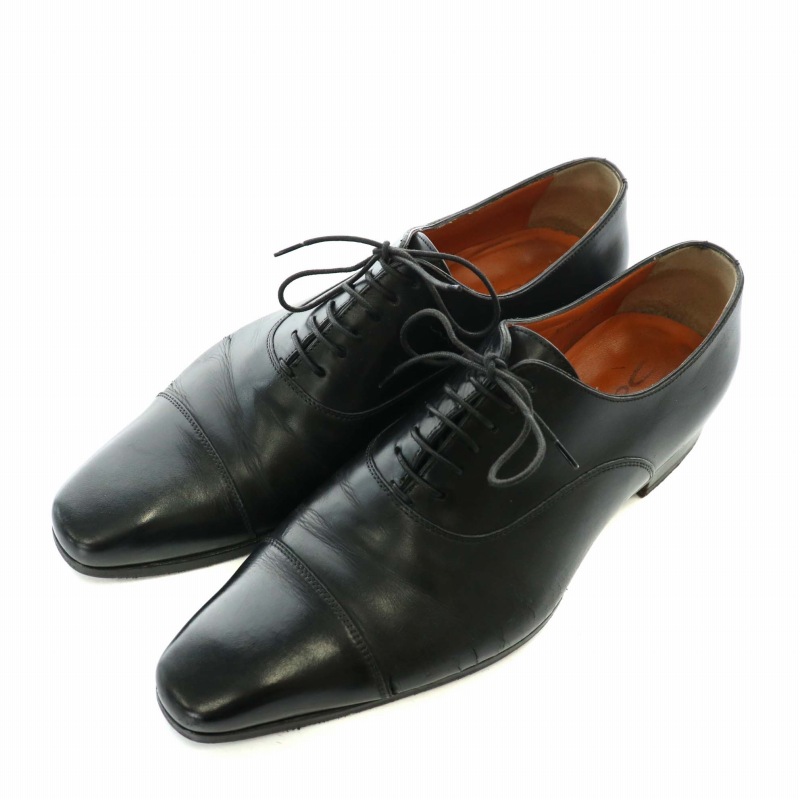 SANTONI(サントーニ) シューズ 7 メンズ - 黒 レザー（Amazon 