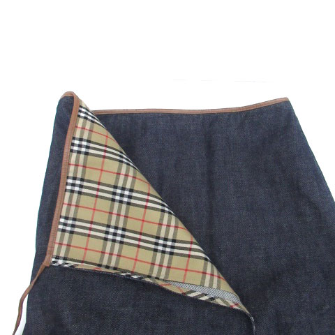 BURBERRY BLUE LABEL デニム スカート ノバチェック フレア バーバリーブルーレーベル フレア ミニスカート デニム ノバチェック