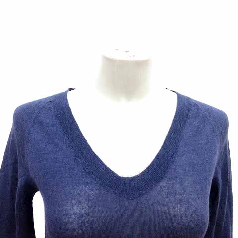 ジルサンダー JIL SANDER ニット カットソー Vネック 七分袖 カシミヤ 