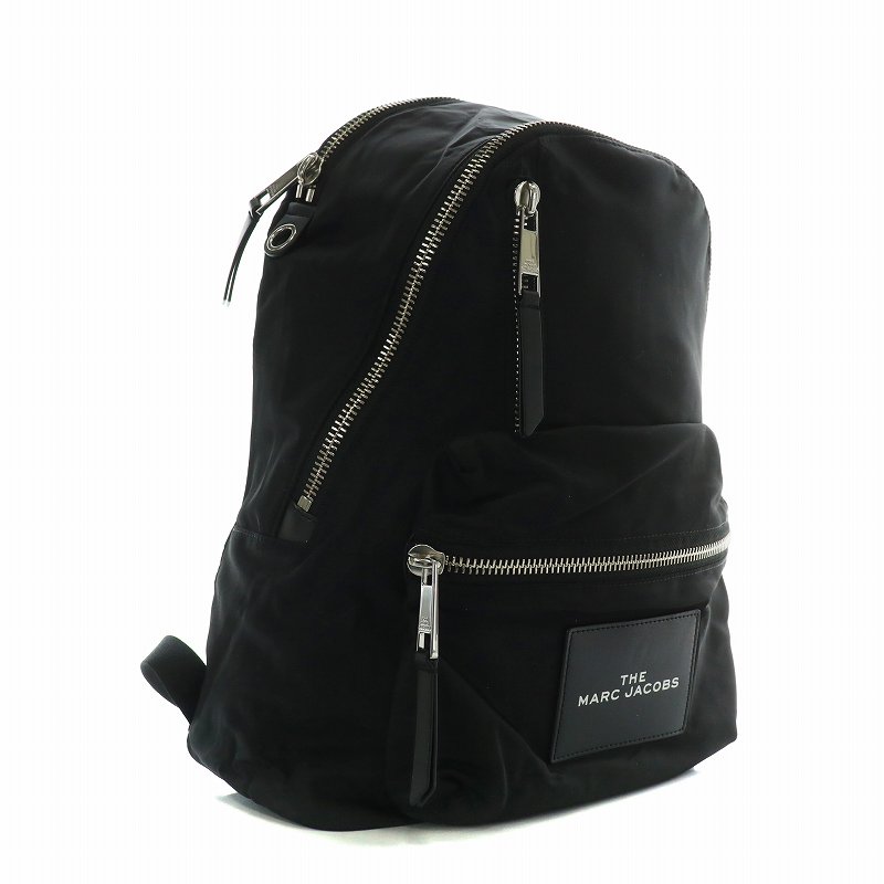 新品未使用 マークジェイコブス キャンバス バックパック リュック ブラック MARC JACOBS 並行輸入 マークジェイコブス リュックサック ブラック 黒
