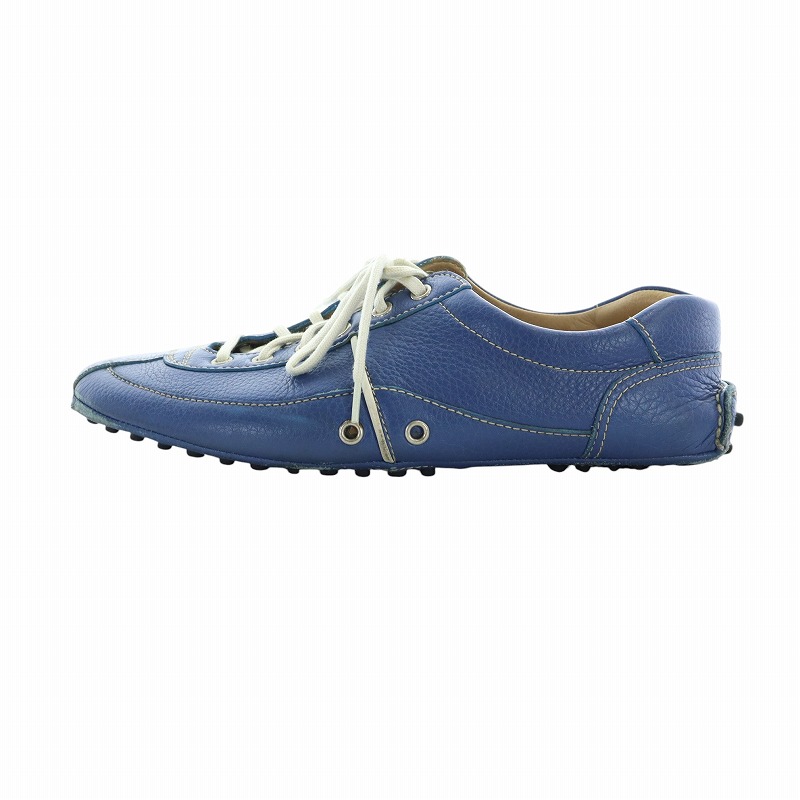 PRADA スクエアトゥ レースアップシューズ レア プラダ PRADA ドライビングシューズ レザー レースアップ