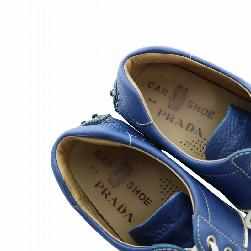 プラダ PRADA ドライビングシューズ レザー レースアップ