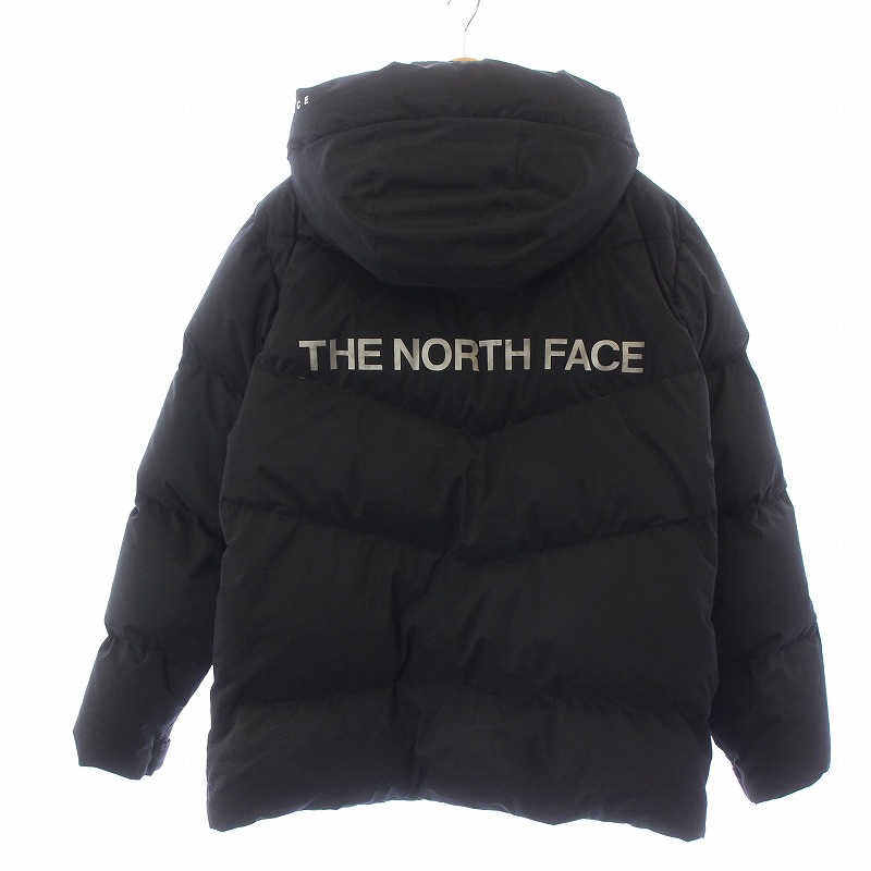 THE NORTH FACE 軽量ダウンジャケット ブラック WM ロゴ フード ザノースフェイス THE NORTH FACE 韓国 ホワイトレーベル MULTI PLAYER