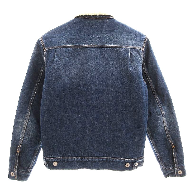 エドウィン EDWIN 美品 デニムボアジャケット Gジャン S 濃紺
