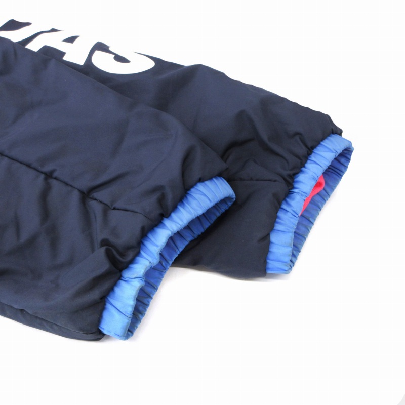 アディダス adidas 中綿ジャケット ジップアップ フード M 紺