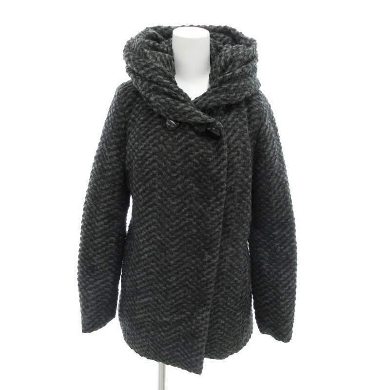 アンタイトル UNTITLED ダウンコート ビッグカラー モヘヤ混 ダブル