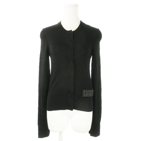 N°21 ヌメロ ヴェントゥーノ カーディガン ニット モヘア パープル