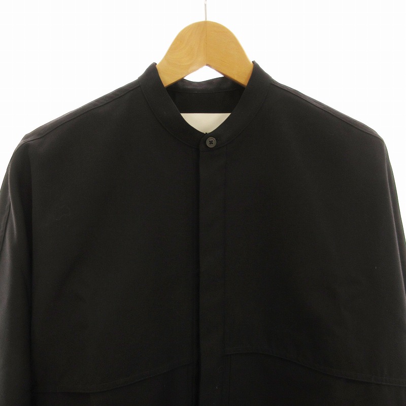 ジルサンダー JIL SANDER 22AW ウール ポリエステル バンドカラー